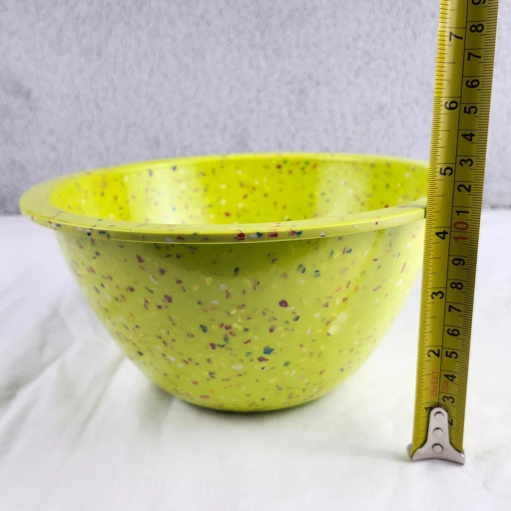 Zak Designs Green Confetti Melamine Bowl 9